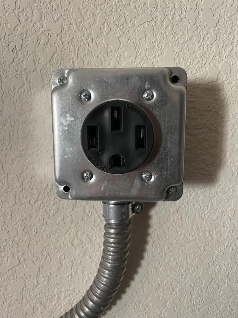 NEMA 14-50 outlet installed for Electrical Panel Upgrade in Desert Aire